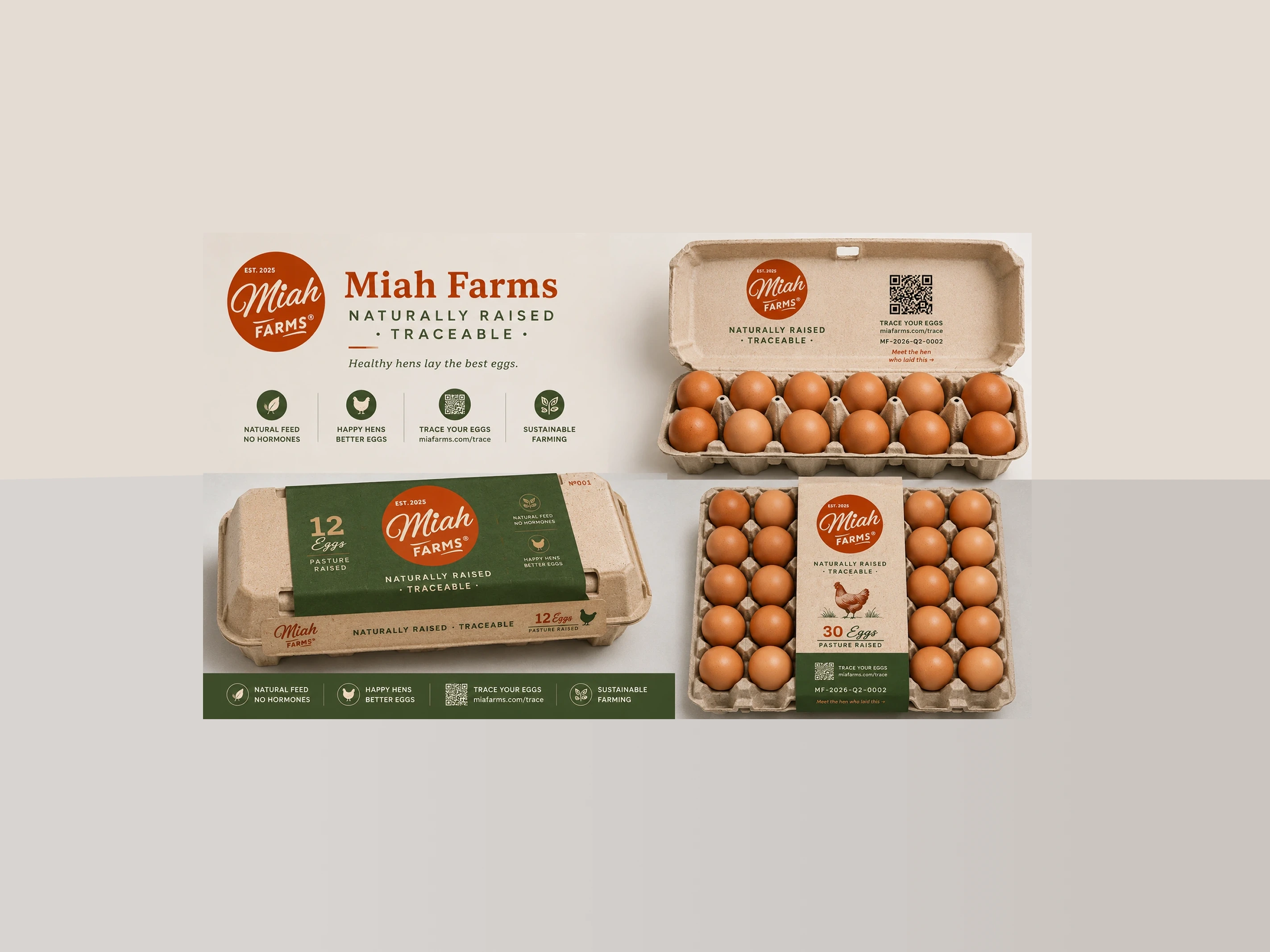A Miah Farms hen